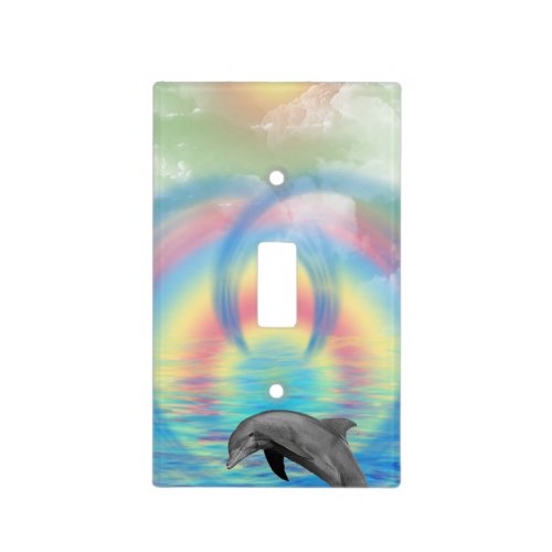 Dolphin Rising Light Switch Cover