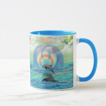 Dolphin Rising Mug by stellerangel at Zazzle
