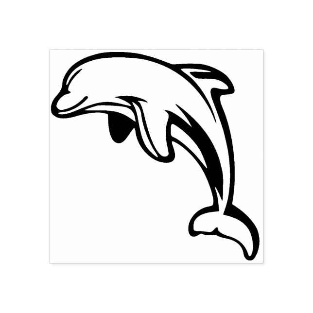 Dolphin Rubber Stamp (Imprint)