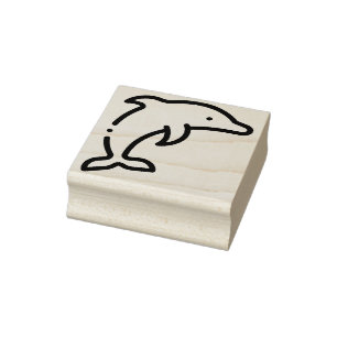 Dolphin Rubber Stamp