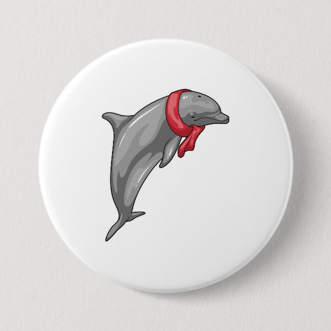 Dolphin Scarf Button (Front)