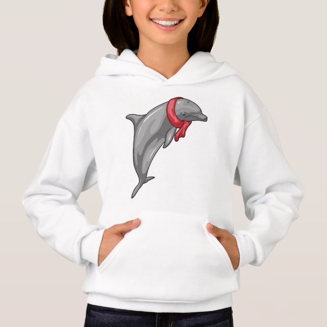 Dolphin Scarf Hoodie (Front)