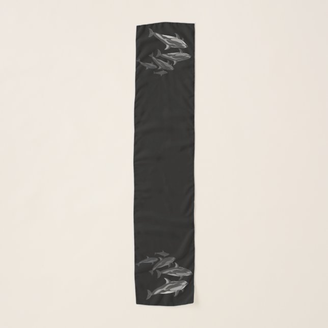 Dolphin Scarf Pacific White Sided Dolphin Scarves (Front)