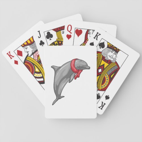 Dolphin Scarf Playing Cards