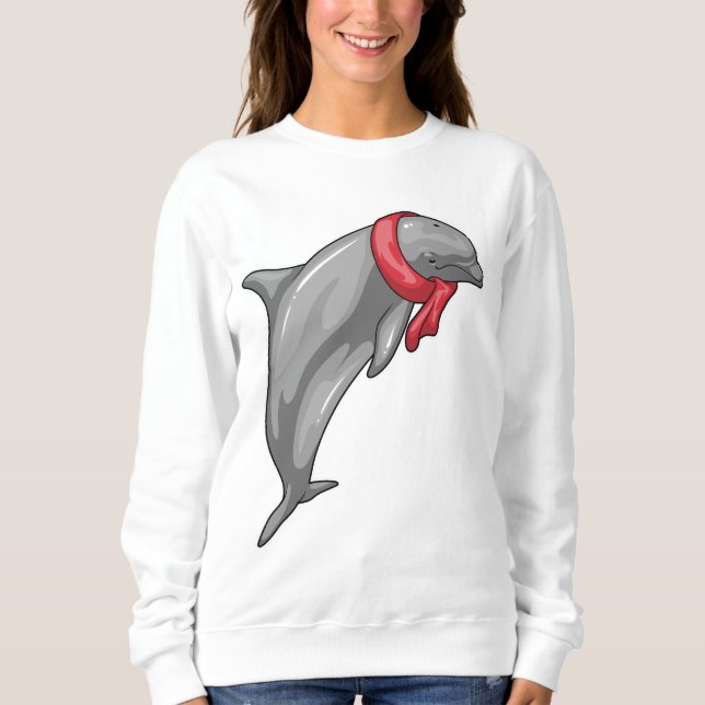 Dolphin Scarf Sweatshirt (Front)