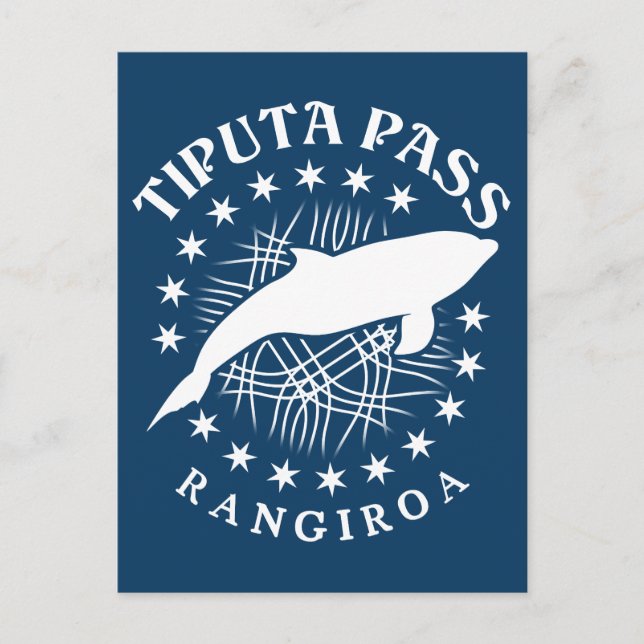 Dolphin Scuba Diving Rangiroa Lagoon - Tiputa Pass Postcard (Front)