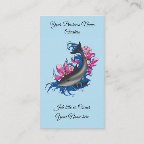 Dolphin Sea Ocean Charter Business Cards