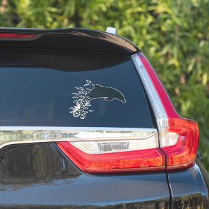 Dolphin Seagulls Merged Art Ocean Life Sticker