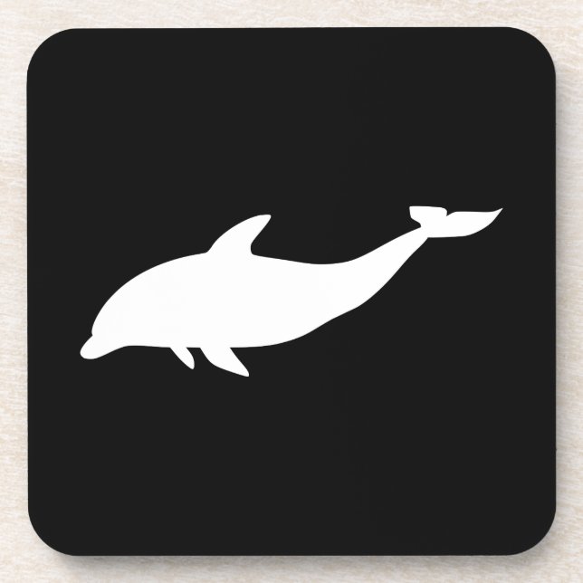 Dolphin Shape Beverage Coaster (Front)