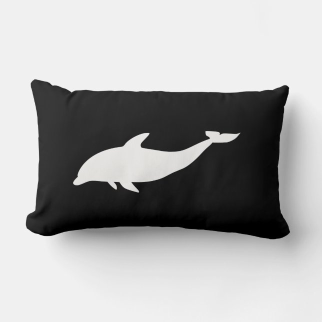 Dolphin Shape Lumbar Pillow (Front)