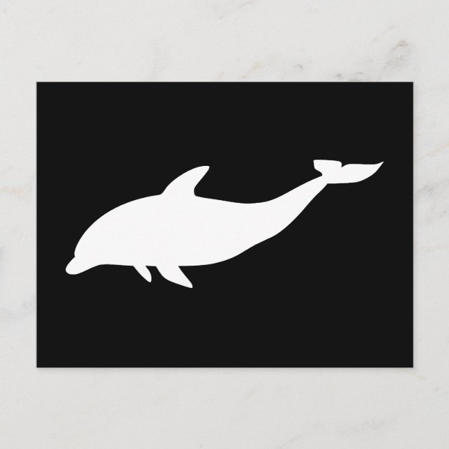 Dolphin Shape Postcard (Front)