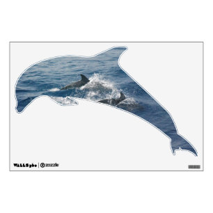 Dolphin Shaped Wall Decal