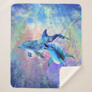 Dolphin Sherpa Blanket