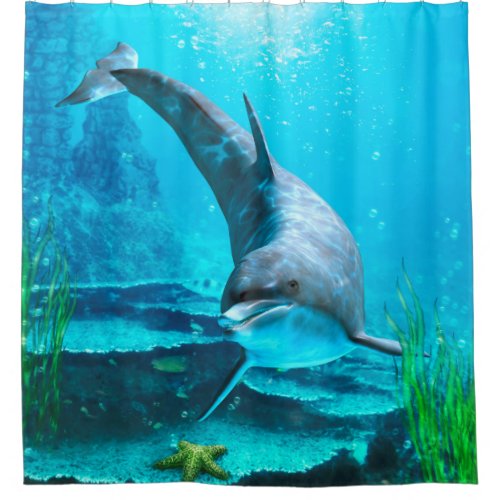 Dolphin Shower Curtain