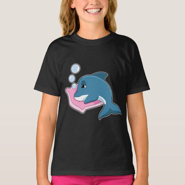 Dolphin Sleeping Pillow T-Shirt (Front)