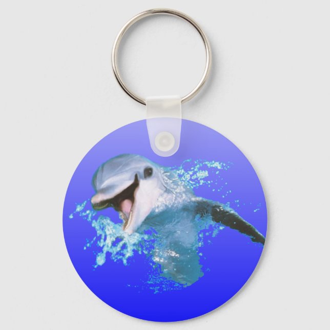 Dolphin Smiling Keychain (Front)
