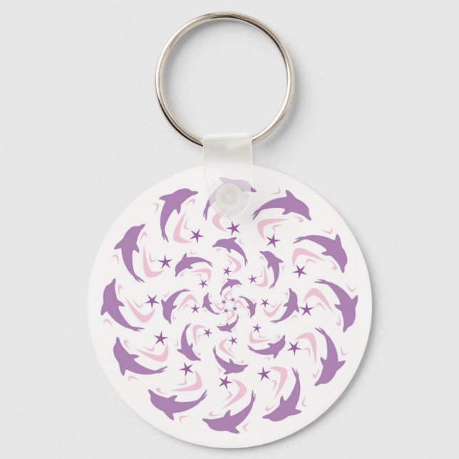 Dolphin spiral keychain (Front)