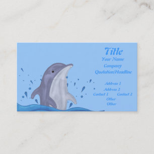 Dolphin Splash Business Card