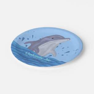 Dolphin Splash Paper Plates