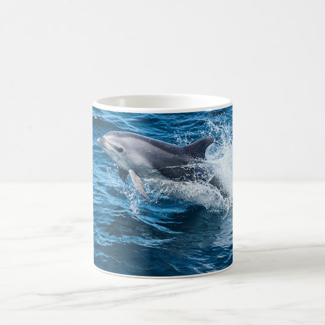 Dolphin Splashing Coffee Mug (Center)