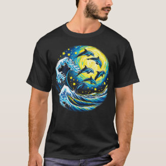 Dolphin starry night T-Shirt