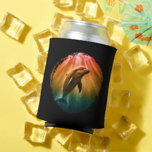 dolphin summer sea ocean sunset can cooler