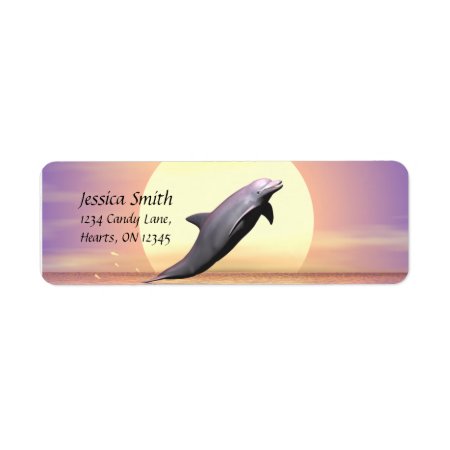 Dolphin Sun Label