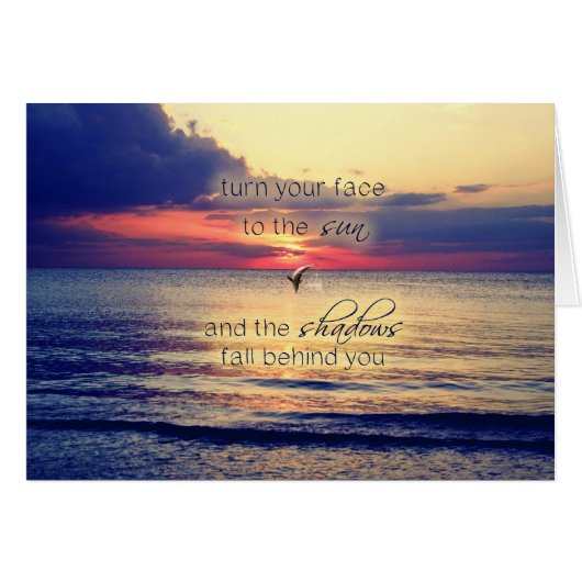 Dolphin Sunset Cards (Front Horizontal)