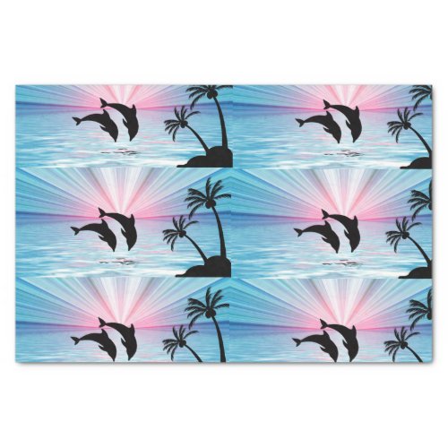 Dolphin Sunset Tissue Paper
