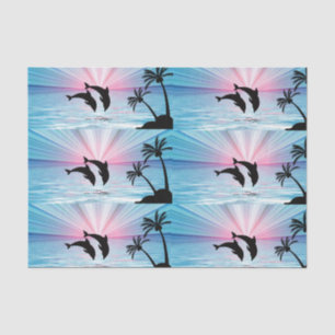 Dolphin Sunset Tissue Paper