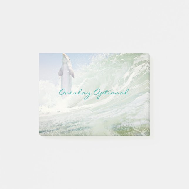 Dolphin Surfer Post-it Notes (Front)