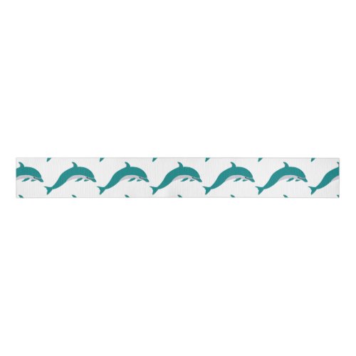 Dolphin Swimming Grosgrain Ribbon