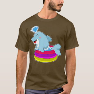 Dolphin Swimming Kids Pool  T-Shirt