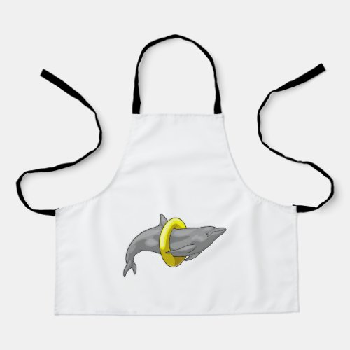 Dolphin Swimming Lifebuoy Apron