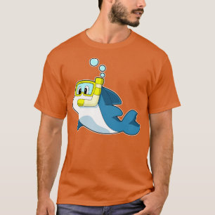 Dolphin Swimming Snorkel T-Shirt