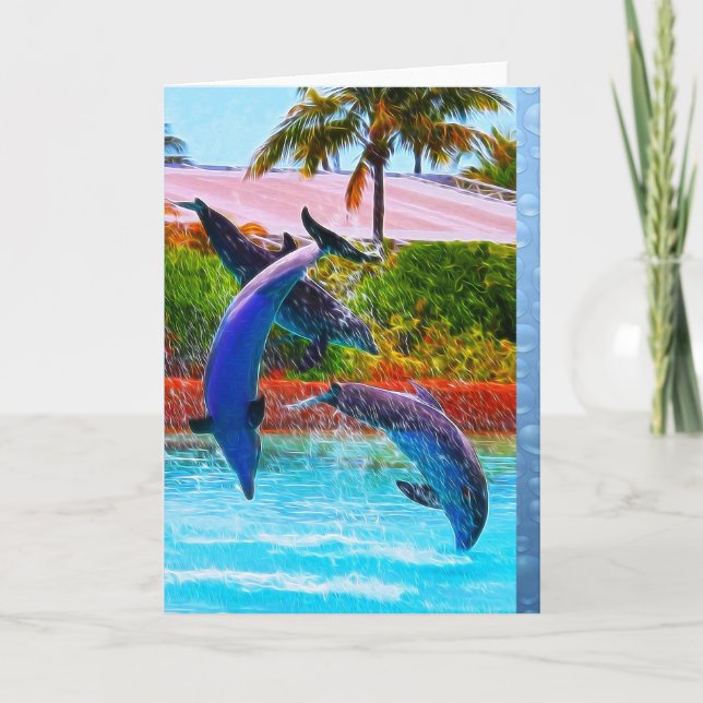 Dolphin Trio Note Cards (Front)