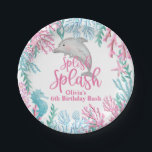 Dolphin Under the Sea Birthday Paper Plates<br><div class="desc">Dolphin under the sea birthday party</div>
