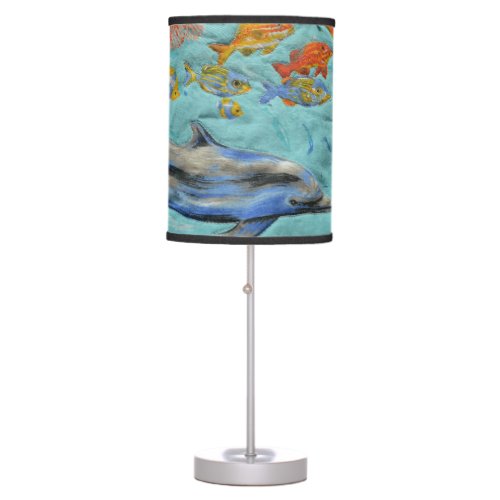 Dolphin Under The Sea Lamp