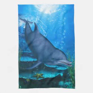 Dolphin Underwater Kitchen Towel