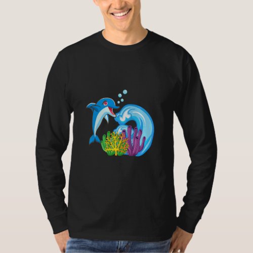 Dolphin Underwater World Diver Children  1  T_Shirt