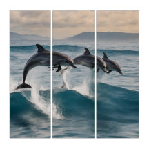 Dolphin wall art deco