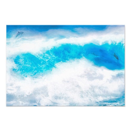 DOLPHIN WAVE RAIDERS PHOTO PRINT