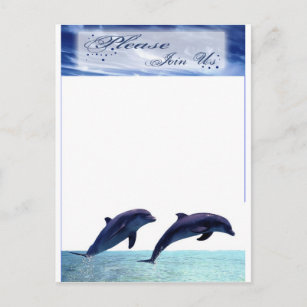 Dolphin Wedding Invitation Beach Wedding Reception