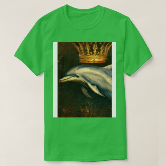 Dolphin with a Crown T-Shirt (Design Front)