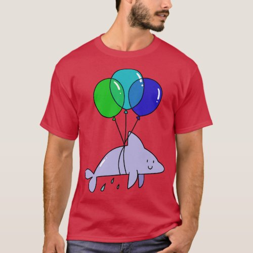 Dolphin with Balloons T_Shirt