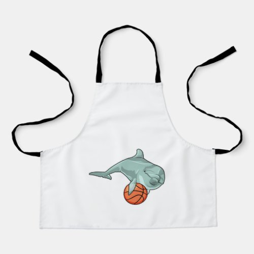 Dolphin with Basketball Apron