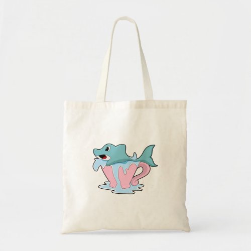 Dolphin with Cup of WaterPNG Tote Bag