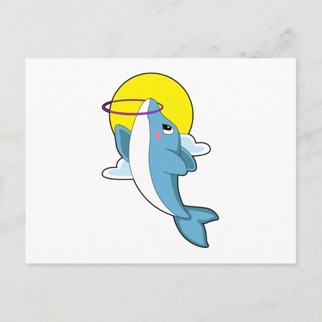 Dolphin with Fitness tires Postcard (Front)