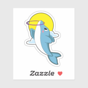 Dolphin with Fitness tires Sticker
