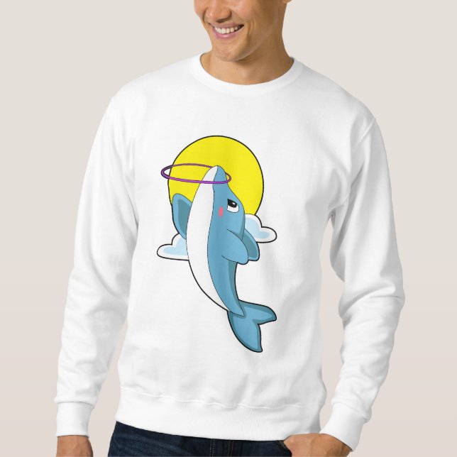 Dolphin with Fitness tires Sweatshirt (Front)